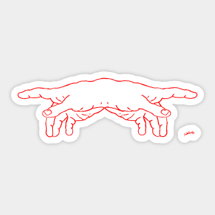 red crab Sticker